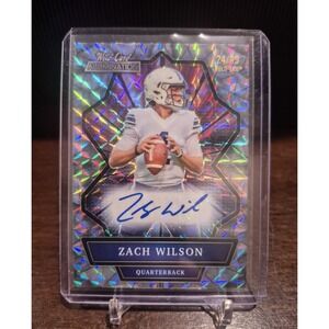 2021 Wild Card Alumination Zach Wilson #ABC-A  Holo-Lux Auto /99 BYU Cougars